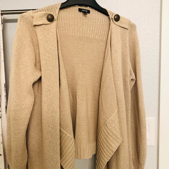 A.P.T. 9 Open Front Draped Cardigan.
Sz large. - Picture 3 of 7